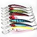 BOSSXIN 2 Pieces Fishing Lure Set Assorted Color Combo Life-like Deep Diving Minnow Lure long Lip Trolling Fishing Tackle 6 Inch 29g Hard Bait For Bass, Trout Perfect for Saltwater &Freshwater