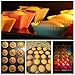 LKE 24pcs/set Nonstick Cupcake Molds, Reusable and Heat Resisant Baking Cups, Kid's Party Baking Supplies Round / Heart / Rose / Star Shape Silicone Cake Muffin Liners