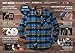 CQR CQ-HOF110-IDG_X-Large Men's Flannel Long Sleeved Button-Up Plaid 100% Cotton Brushed Shirt HOF110