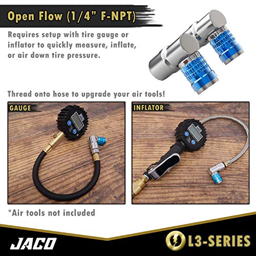 JACO Lightning Bike Tire Air Chuck (L3Series) Presta & Schrader