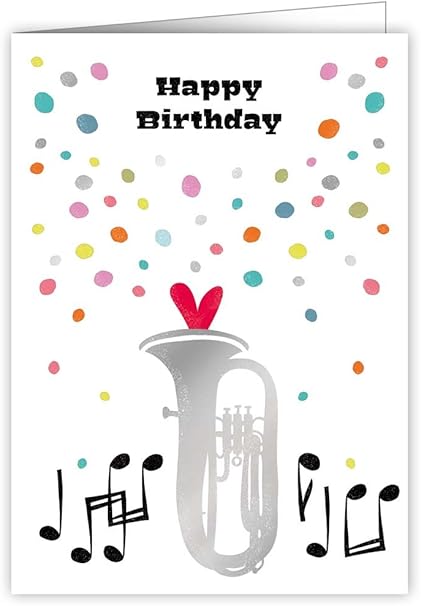 Carte D Anniversaire Pour Amoureux Happy Birthday Musique Amazon Fr Fournitures De Bureau