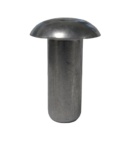 AN430-AD12-10 (3/8 Dia X 5/8 Length) Solid 2117-T4 Aluminum Round Head ...