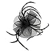 Acecharming Fascinators Hat Flower Sinamay Feather Headband Cocktail Tea Party Headwear Hat Girls and Women