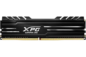 ADATA XPG GAMMIX D10 DDR4 Memory Module, Gaming-DRAM, 3200 MHz 16GB (1x16GB), Desktop Arbeitsspeicher, XMP 2.0 Support, Black