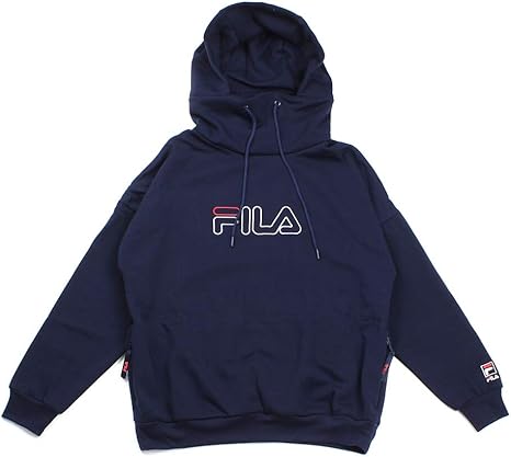 Amazon フィラ スウェット プルオーバーパーカー プルオーバーフーディ レディース ネイビー S S トレーナー パーカー 通販