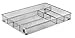 Mindspace Cutlery Organizer Silverware Tray with 6 Compartments | Kitchen Utensil Drawer Organizer | Silverware Tray for Drawer | The Mesh Collection, Silver