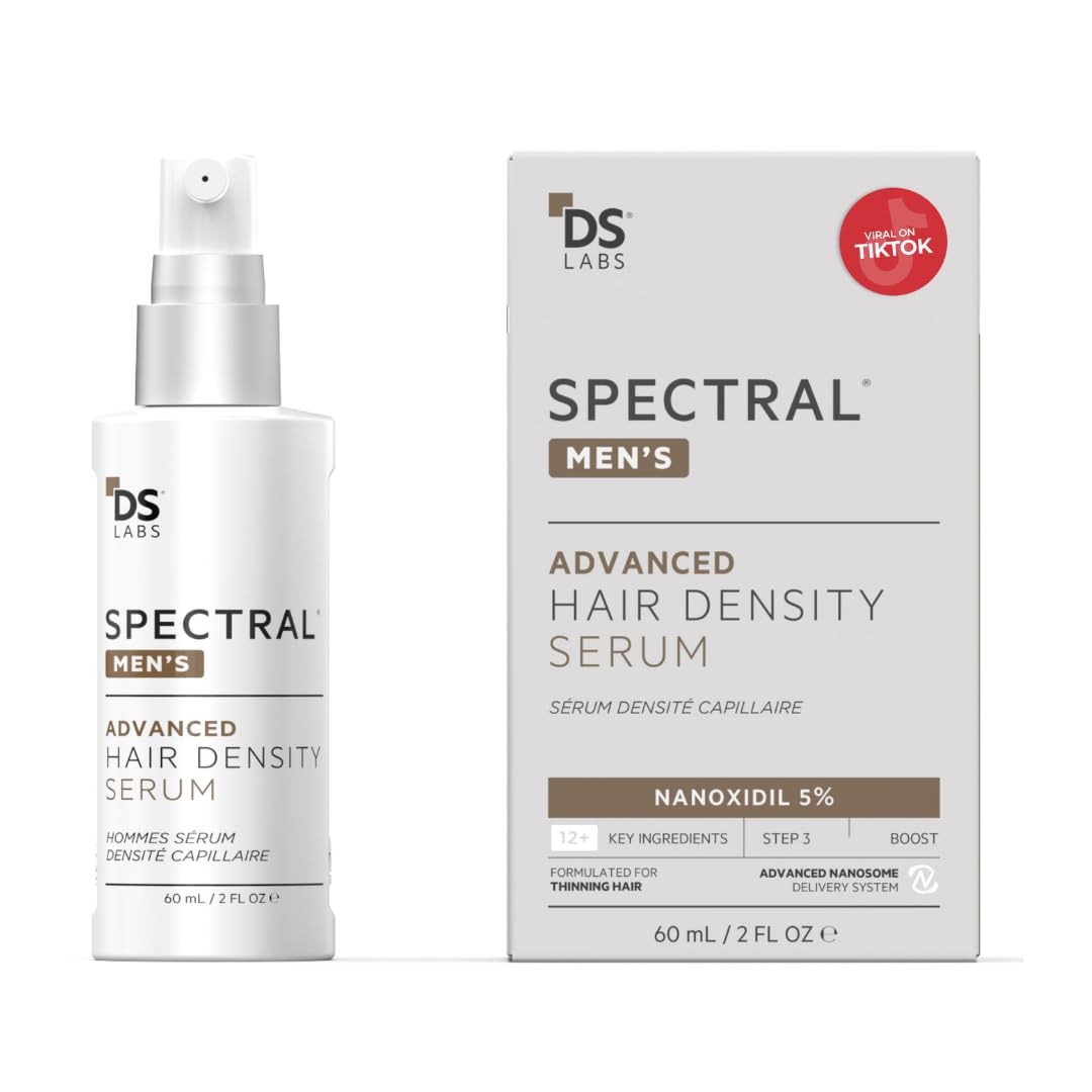 DS Labs Spectral Men's Formally Spectral.DNC-N - Hair Density Serum, Strengthening, Thickening, Minimize Shedding, Color Safe, 60mL, Packaging May Vary