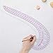 DIY Sewing Ruler Tailor Set French Curve Accessories, 5pcs Stlye Plastic Curve Stick Pattern Design