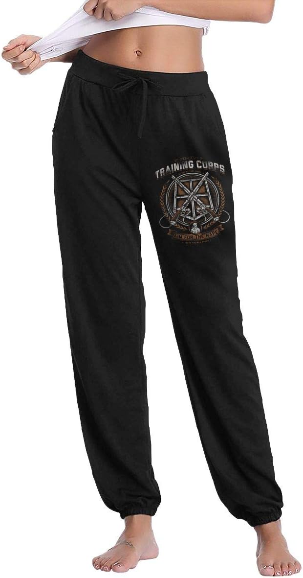 Anime Attack On Titan Training Corps Women's Casual Sweatpants Long Pants with Pockets