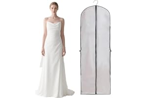 Garment Bag – Heavy‑Duty PEVA Material, Reinforced Zipper Protection – Ideal for Wedding Dresses, Gowns, Suits Travel & Close