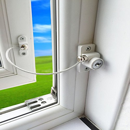 Luerme Children Safety Lock for Door and Window Location Limiting Lock Stopper Anti-Fall Lock Preventing Kids Climbing Window