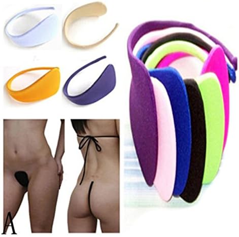 Women Sexy Invisible Cool C-String Spandex Underwear Strapless Lingerie Panties White