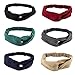 Yeshan Women Criss Cross Headband Turban Headwrap,Soft Cloth Solid color Twisted Knotted Hairband,Pack of 6