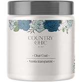 Clear Coat - Eco-Friendly Clear Satin Sheen Top Coat for Chalk Style Furniture Paint, Very Durable, Non Yellowing, Waterproof Sealant for High Traffic Furniture - Indoor/Outdoor - (4 oz)