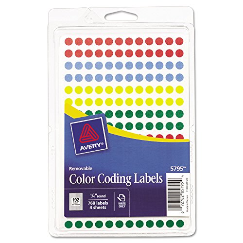 Avery 05795 Color Coding