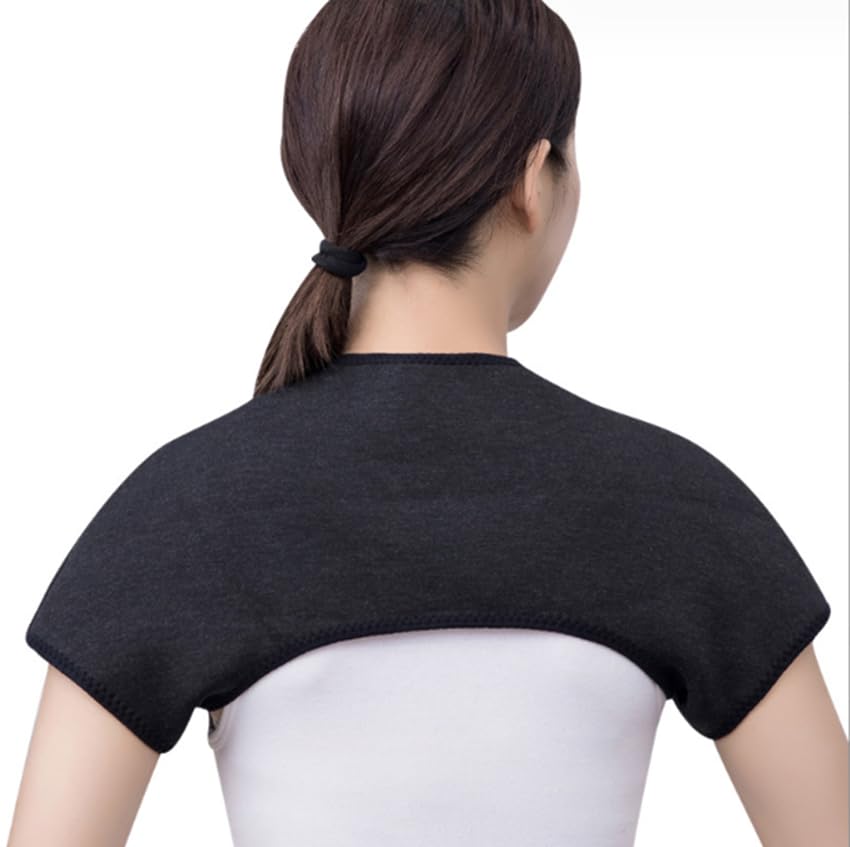 Double Shoulder Support Warm Shoulder Brace Shoulder Warmer Winter Cashmere Shoulder Wrap Protector Pain Relief Shoulder Support Heating Shoulder Protective Pad Cozy for Shoulder Arthritis Injury