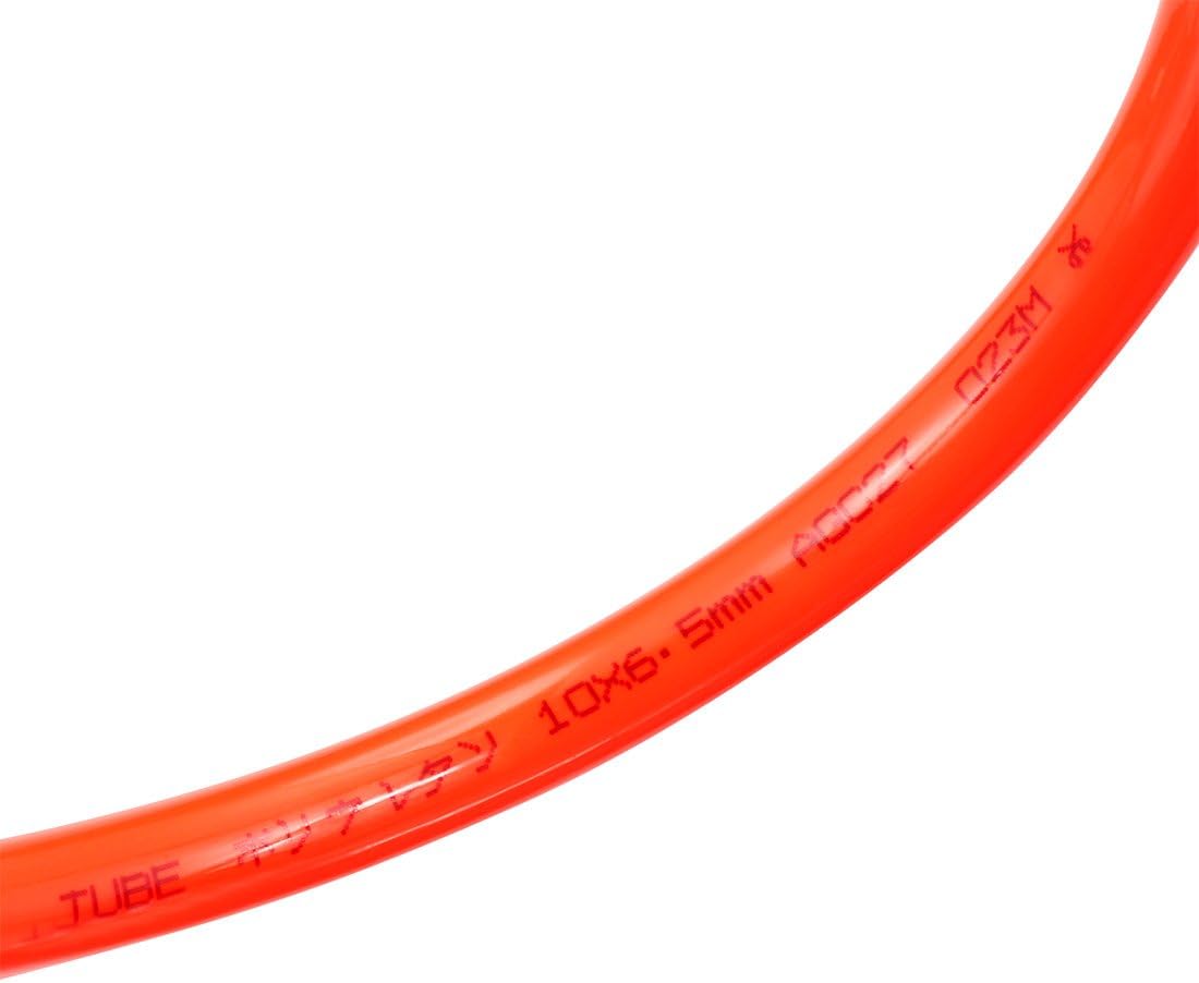 sourcing map Pneumatic Air Tubing, 10mm OD x 6.5mm ID 5 Meters 16ft PU Polyurethane Air Compressor Tube Hose Pipe Orange - Image 3