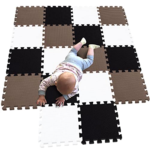MQIAOHAM Children Puzzle mat Play mat Squares Play