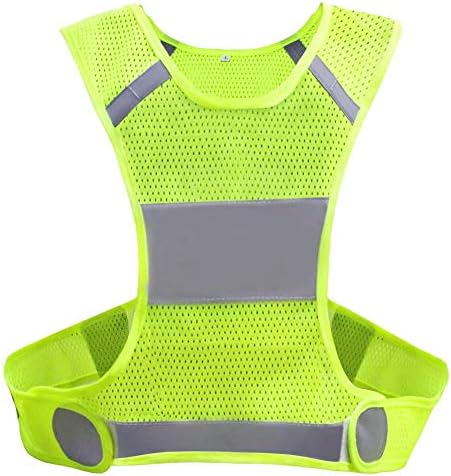 ultra2018 High Visibility Safety Vest Reflective Motorcycle Gear Lightweight Running Gear Reflector for Running Cycling Walking Motorcycle Riding.