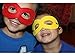 Aimike Party Dress Up Superhero Mask Cosplay Mask with Elastic Ribbon for Kids(Pack of 12 Colors)
