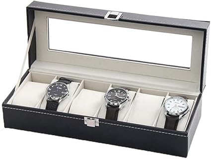 Caja de almacenamiento de reloj Caja de reloj Organizador 6 ...