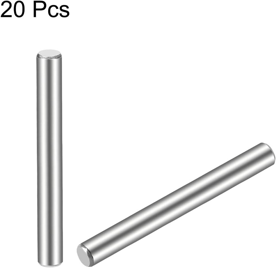 sourcing map 5 x 80mm(Approx 13/64") Dowel Pin 304 Stainless Steel Wood Bunk Bed Dowel Pins Shelf Pegs Support Shelves 20Pcs - Image 3