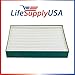 LifeSupplyUSA 2 Pack Replacement True HEPAtech Filter Compatible with Hunter 30936 Quiet Flo Air Purifier
