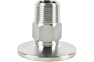 QMINOX SS304 KF25 NPT Male Adaptor thread 3/8" NW25 KF Male coupling ISO-KF25 X NPT 3/8"