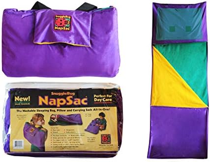 SnuggleBug NapSac - Blanket, Pillow, Backpack All In One - Proprietary Pillow Design - Highest Quality - Perfect for Kids and Toddlers Age 2-6