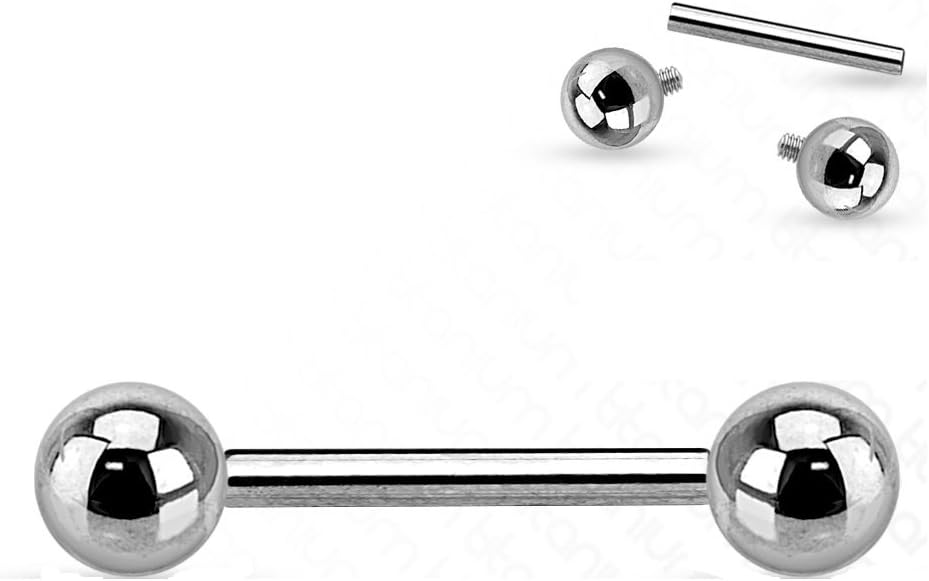 Titanium Internally Threaded Barbell - 1.6mm