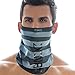 BASICO Unisex All Ages Bandanas Infinity Scarf Seamless Face Tube Mask Balaclava (Grey)