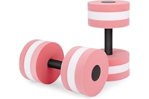 CARPERIPHER Aquatic Dumbbells, 2PCS Water Aerobic Exercise Foam Dumbbell Pool Resistance, Detachable Water Aqua Fitness Barbells Hand Bar Exercises Equipment for Weight Loss