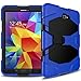 Samsung Galaxy Tab A 10.1 Case(SM-T580),3in1 Slim Heavy Duty Shockproof Rugged Armor Three Layer Hard PC+Silicone Hybrid High Impact Resistant Defender Full Body Protective Cover with Screen Protector