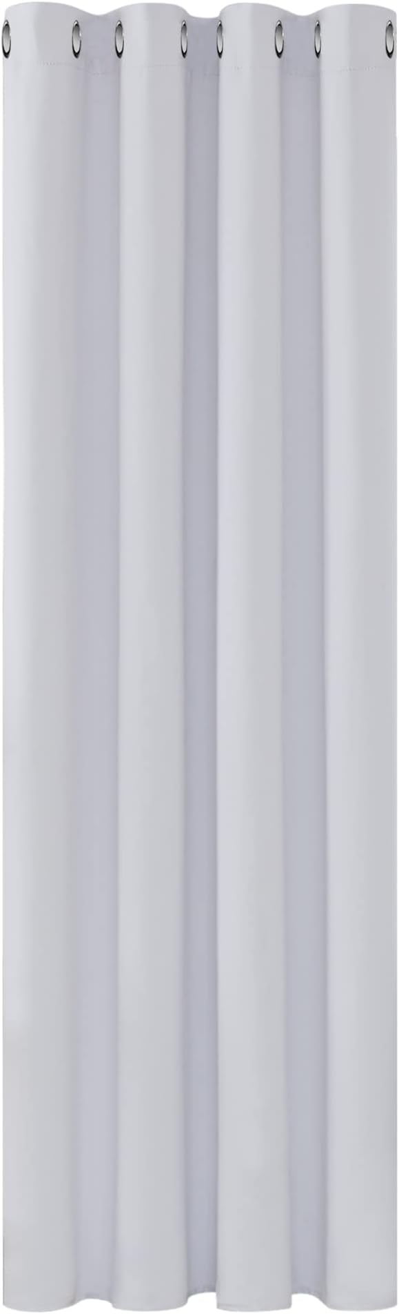 Deconovo Silver Grey 1 Panel Thermal Blackout Curtain 52x72 in Room Darkening