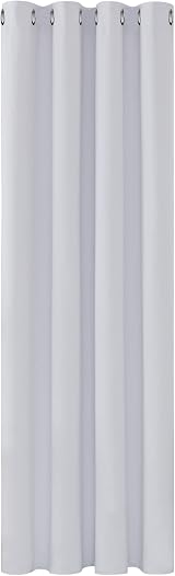 Deconovo Silver Grey 1 Panel Thermal Blackout Curtain 52x72 in Room Darkening