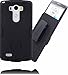 LG G3 Holster Belt Clip Case: Stalion Secure Shell & Kickstand Combo (Jet Black) 180° Degree Rotating Locking Swivel + Shockproof Protection (Not for G3 Vigor)