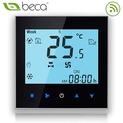 BECA WIFI Thermostat für Zentralheizung Vier Rohrheizung / Kühlung Lüfter Coil Zentrale Klimaanlage Wireless Control Programm