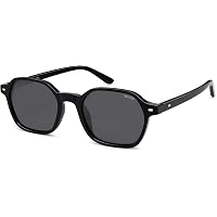 Retro Square Polarized Sunglasses Trendy 70s Thin Slim Shades Sunnies Amazon.com: VANLINKER Polarized Trendy Square Sunglasses for  main image 4