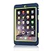 iPad Mini 3 Case,iPad Mini 2 Case, AMCHOICE(TM) Full Body Hybrid Silicone&PC 3 Layer High Impact Resistant Case For Apple iPad Mini 1//2/3 (Navy Blue+Light Green) [Free Stylus]