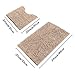 Sunnyglade Bathroom Contour Rugs Combo, Set of 2 Chenille Fabric Microfiber Soft Shaggy Non Slip 21