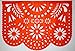 2 Pack. Mexican Papel Picado Banner.Colores de Primavera.Vibrant Colors Tissue Paper. Large Size Panels. Multicolored Flowers Design