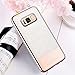 Case Compatible with Samsung Galaxy S8, BENTOBEN Bling Glitter Chrome Stripe Design Hybrid TPU PC Dual Layer Shockproof Slim Protective Phone Case Cover for Samsung Galaxy S8 (5.8 Inch), Rose Gold