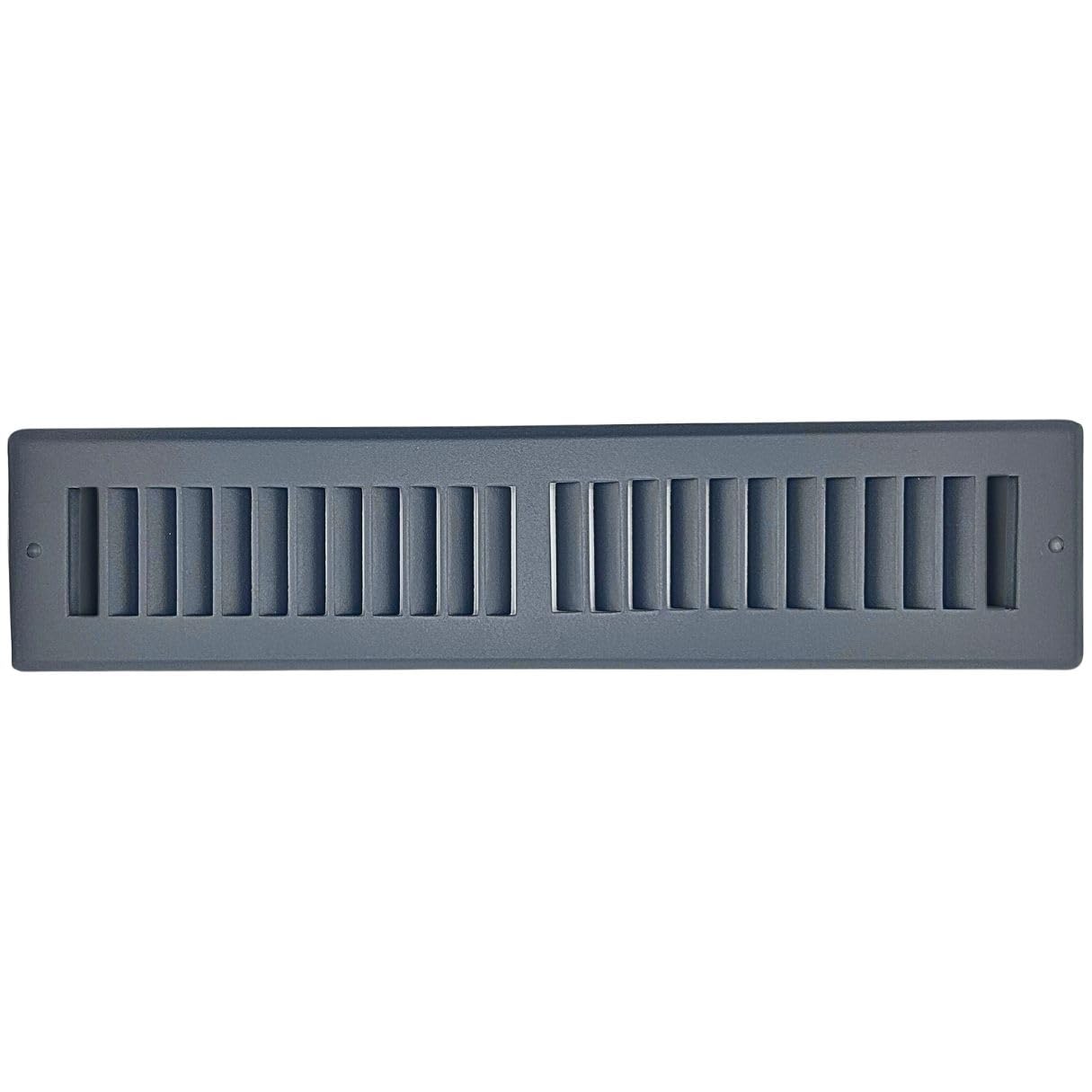 Photo 1 of Sierra Grates 4"H x 10"W [Duct Opening] Toe Kick Vent Cover | 4x10 Cabinet Toe Kick Space Register Grille | Outer Dimensions: 6" X 12" | Grey