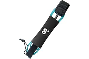 Tachiuwa Surfboard Leash, Surfing Foot Rope, Safety Rope Elastic Straight Stand up Paddle Board Leash, Surfing Leash Rope SUP