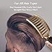 FIXBODY Boar Bristle Hair Brush - Curved & Vented & Oversize Design Detangling Hair Brush for Women Long, Thick, Curly and Tangled Hair Blow Dryer Brush (Gold)