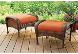 Better Homes & Gardens* Outdoor Ottomans, Set of 2 in Burnt Orange