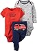 Carter's Baby Boys 3 Pc Back Art 126g347, Navy, 3 Months