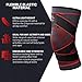 Uflex Athletics Knee Compression Brace for Men and Women - Non Slip Sleeve with Straps for Pain Relief, Meniscus Tear, Sports Safety in Basketball, Tennis - Single Wrap