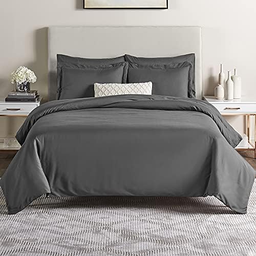 Nestl Duvet Cover 5 Piece Set Bedding Duvet Covers Queen Gray Duvet