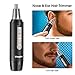 Veagins Nose Hair Trimmer Waterproof Wet/Dry Facial Hair Clipper with Hypoallergenic Dual-edge Blade & Vacuum System for Men